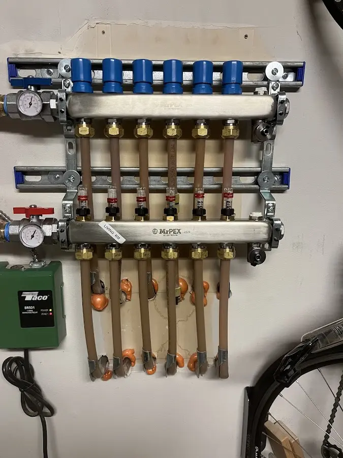 Plumber performing Gas Leak Detection at a residential property in Beach City